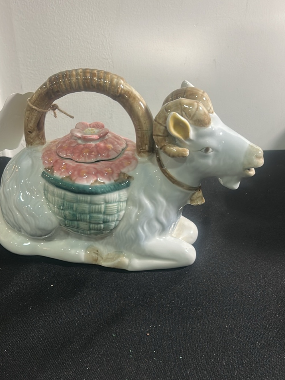 Beautiful vintage goat tea pot
